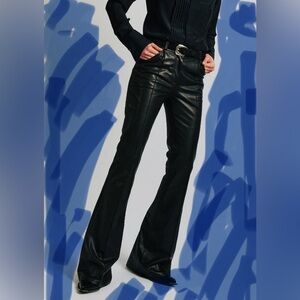 Vintage Y2K GAP Black Leather Boot Cut Pants. Excellent condition.
